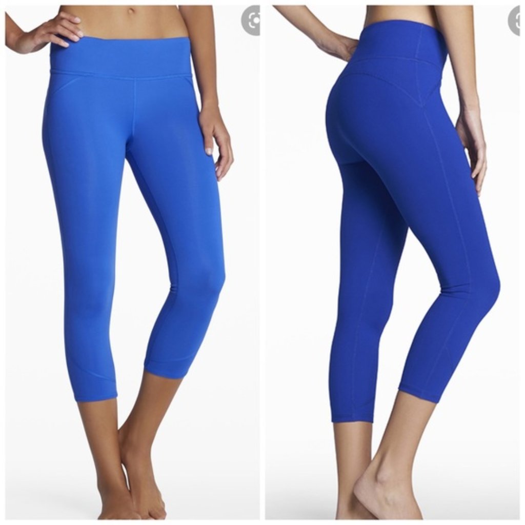 Fabletics Lima Flex Capri Leggings Cobalt Small Workout Pants